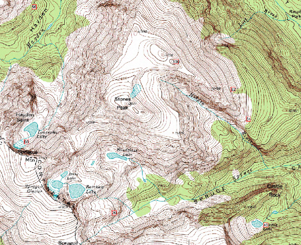 A topographic image